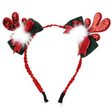 CHRISTMAS REINDEER ANTLER HEADBAND CUTE FABRIC_CWAHA5656