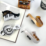 MUSIC NOTE HAIR CLAW ACETATE PIANO SAX DESIGN_CWAHA5754