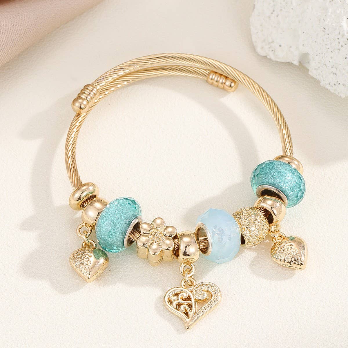 FASHION GOLD STEEL BRACELET FADE RESISTANT_CWMM8484