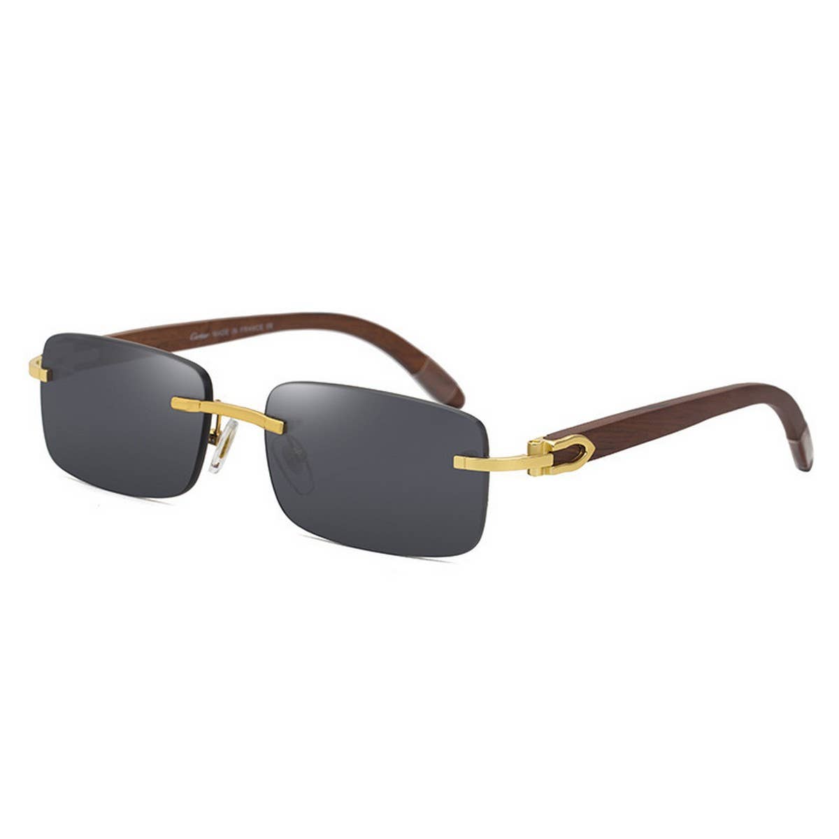 FRAMELESS ORIGINAL WOOD LEG SLINGSHOT SUNGLASSES_CWASG0623