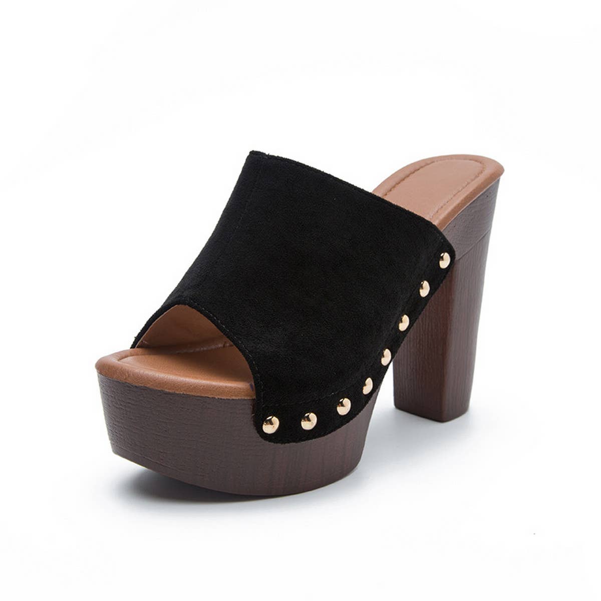 Waterproof High-Heeled Thick-Heeled Sandals