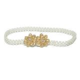 Women'S Wide Chain With Pearl Elastic Buckle_Cwabe0519