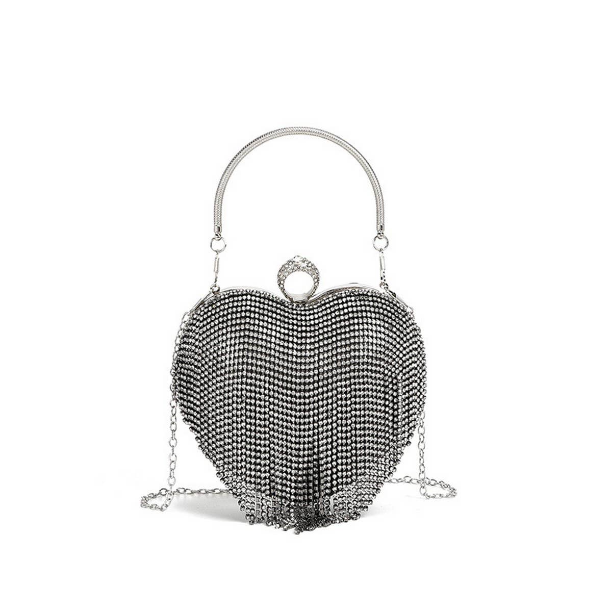 Heart-Shaped Top-Hand Rhinestone Evening Bag_Cwab3600