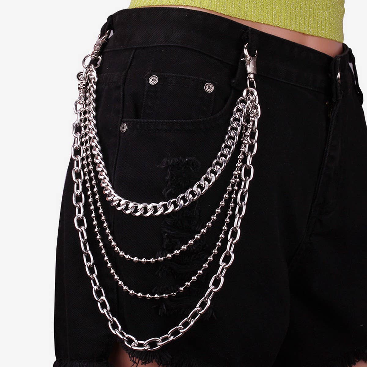 HIP HOP PUNK STYLE METAL PANTS CHAIN_CWMM0648