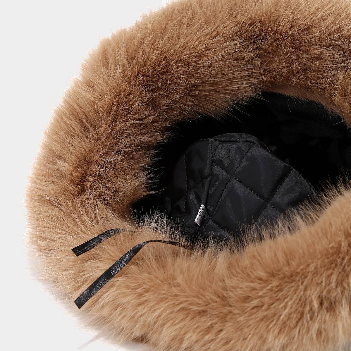 Leopard Faux Fur Bucket Hat Warm Winter Cap_Cwah04775