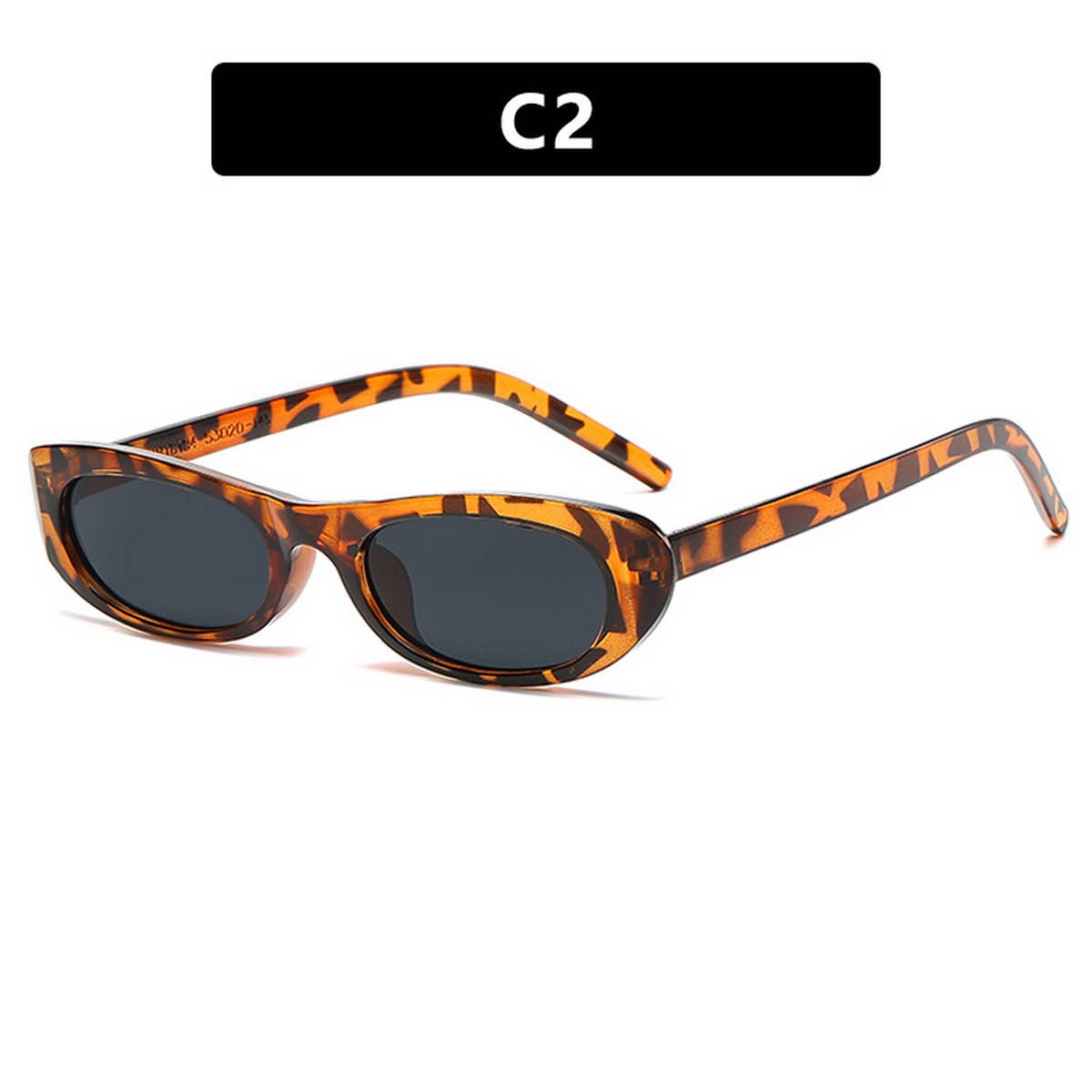 Women Narrow Frame Retro Oval Sunglasses_Cwasg0331