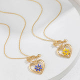 NEW ANGEL SWORD LOVE FLOWER NECKLACE FOR WOMEN_CWAJE2953