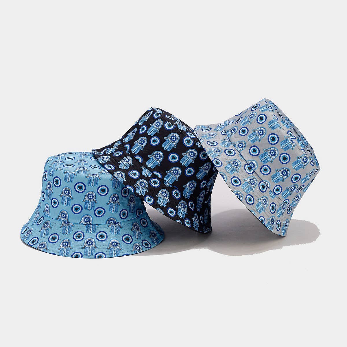 RETRO FULL PRINT DOUBLE SIDED BUCKET HAT_CWAH1650