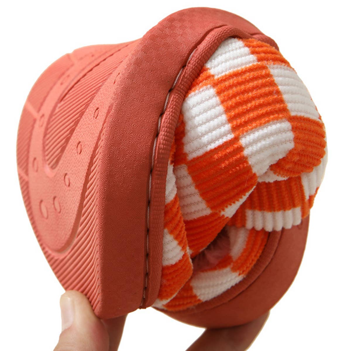 Household Simple Checkered Cotton Slippers_Cwshs0332