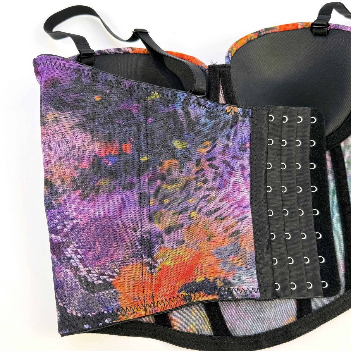 PRINTED SUSPENDERS SEXY HOT GIRL HERRINGBONE BRA_CWMM4129