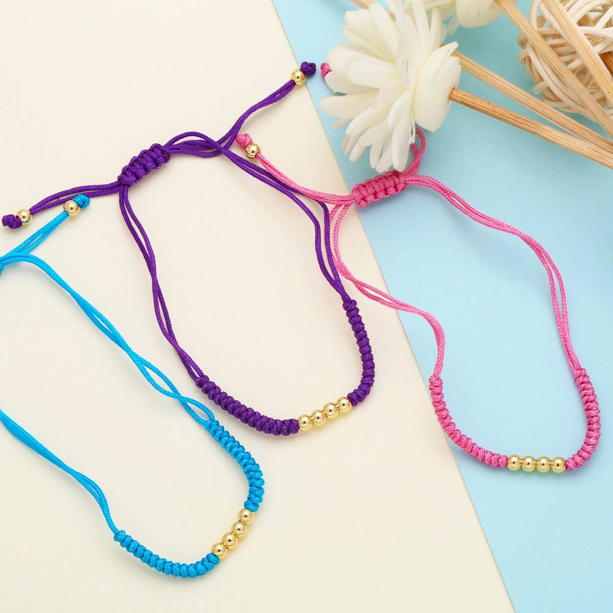 MULTI COLOR HANDWOVEN BRACELET_CWAJE0946