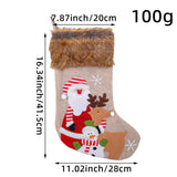 PLUSH EMBROIDERED CHRISTMAS STOCKING CANDY BAG_CWMS1449