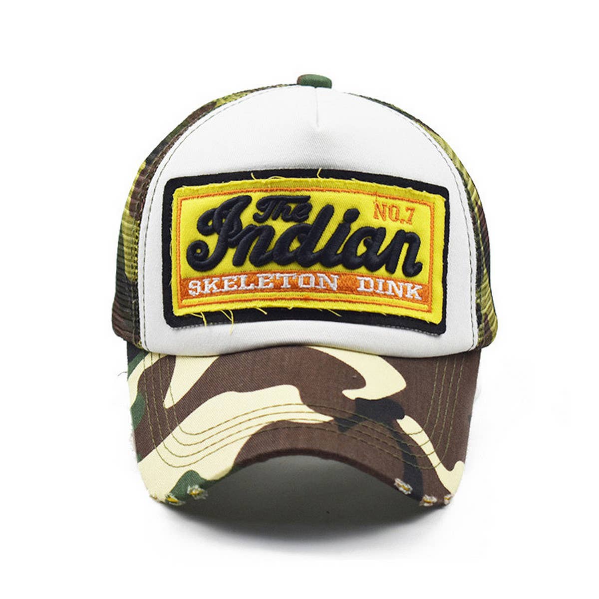 OUTDOOR SUN PROTECTION EMBROIDERED TRUCKER HAT_CWAH1363