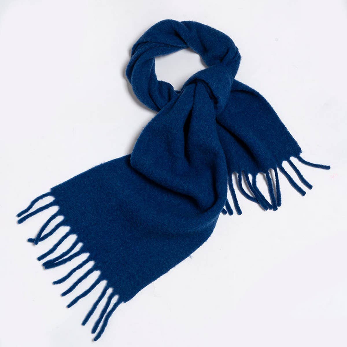 SOFT WOOL BLEND SCARF UNISEX WINTER SOLID WRAP_CWASC2349