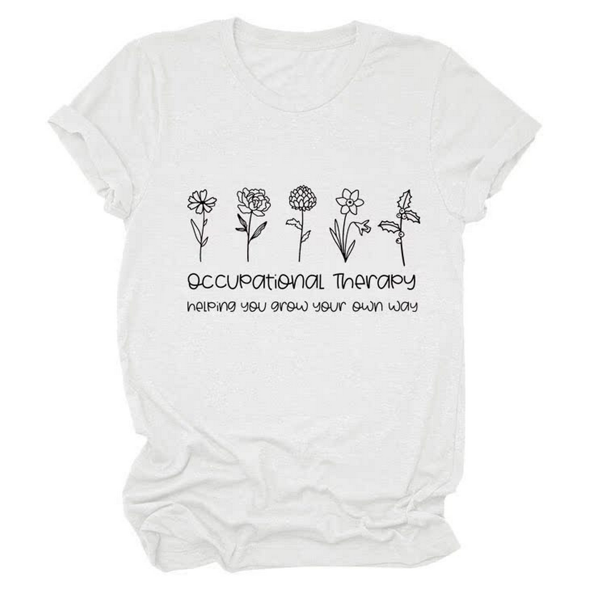 Womens Short Sl Ve Tee, Round Neck Print Top_Cwtts1491