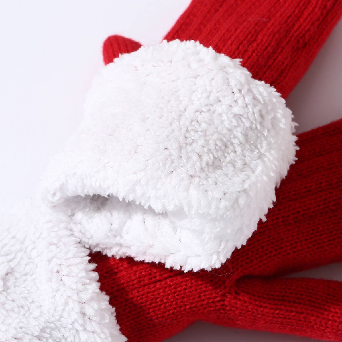 ADULT PLUS VELVET KNITTED WOOL FINGERLESS GLOVES_CWAG0256