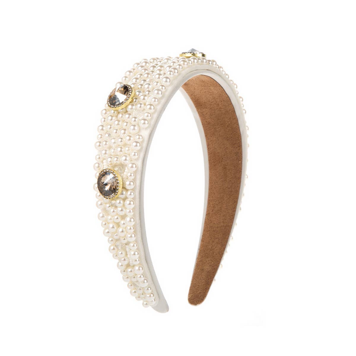 FASHION WIDE BRIMMED RHINESTONE PEARL HEADBAND_CWAHA2131