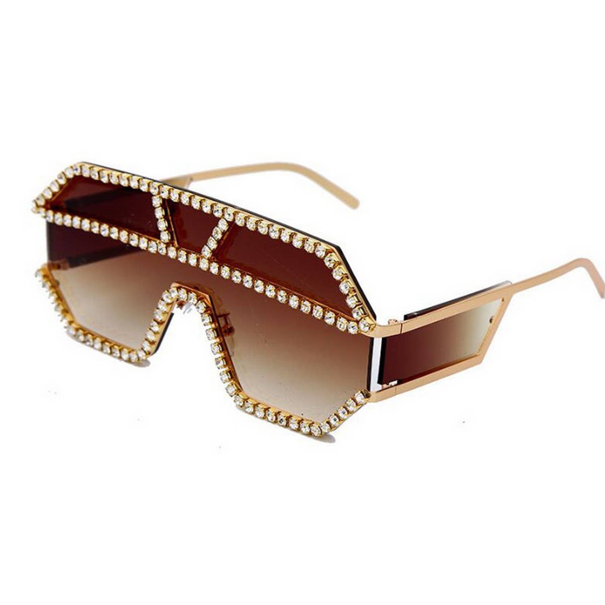 ONE PIECE HAND DRILLED RHINESTONE SUNGLASSES_CWASG0787