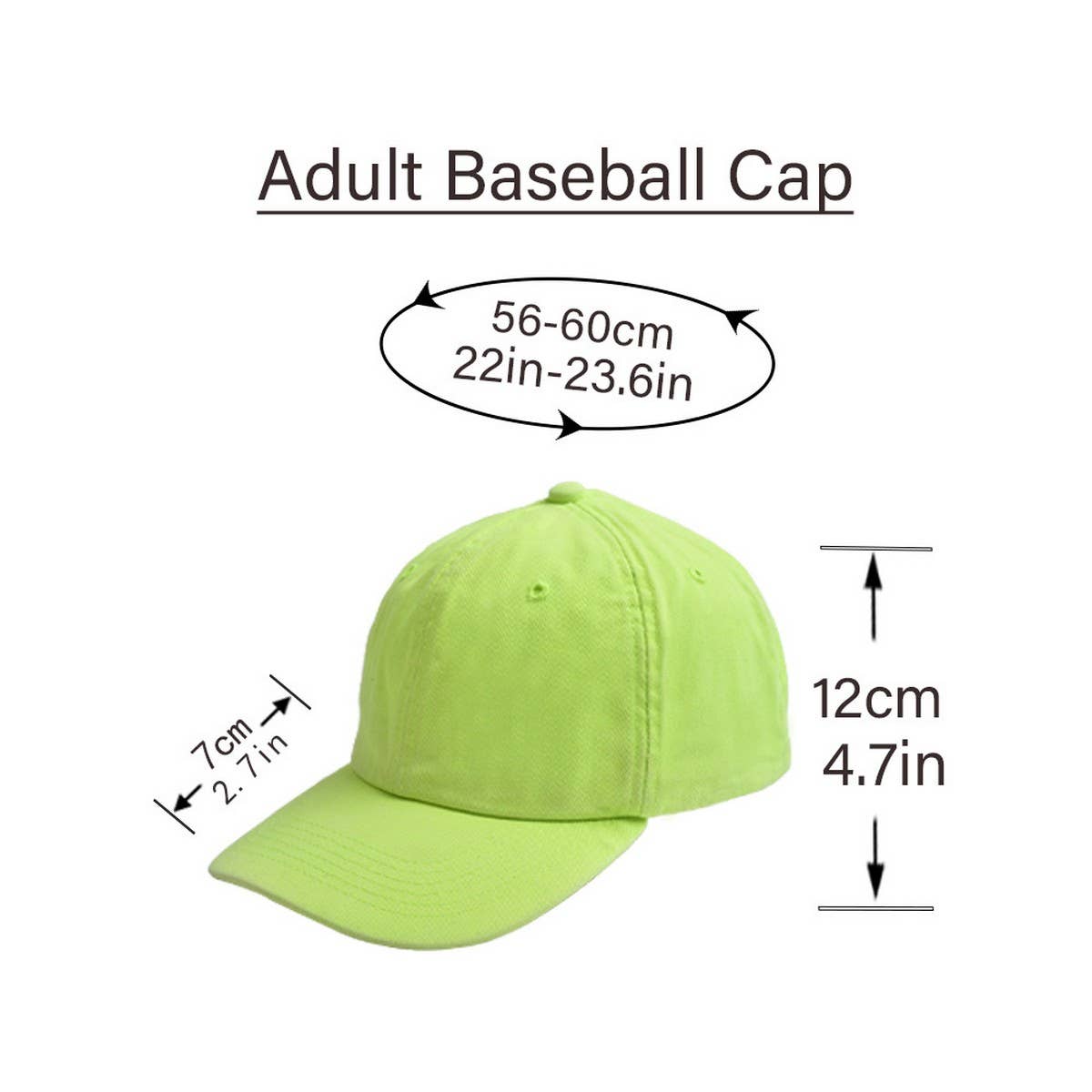 PARENT CHILD NEON BASEBALL CAP SOFT BRIM SUN HAT CWAH1222