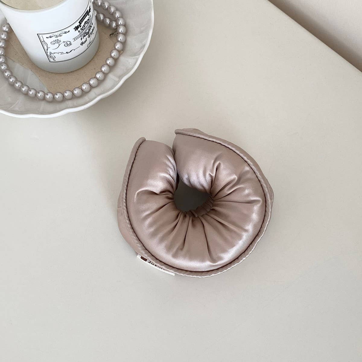 Soft Padded Pillow Scrunchie Elastic Hair Tie_Cwaha07987