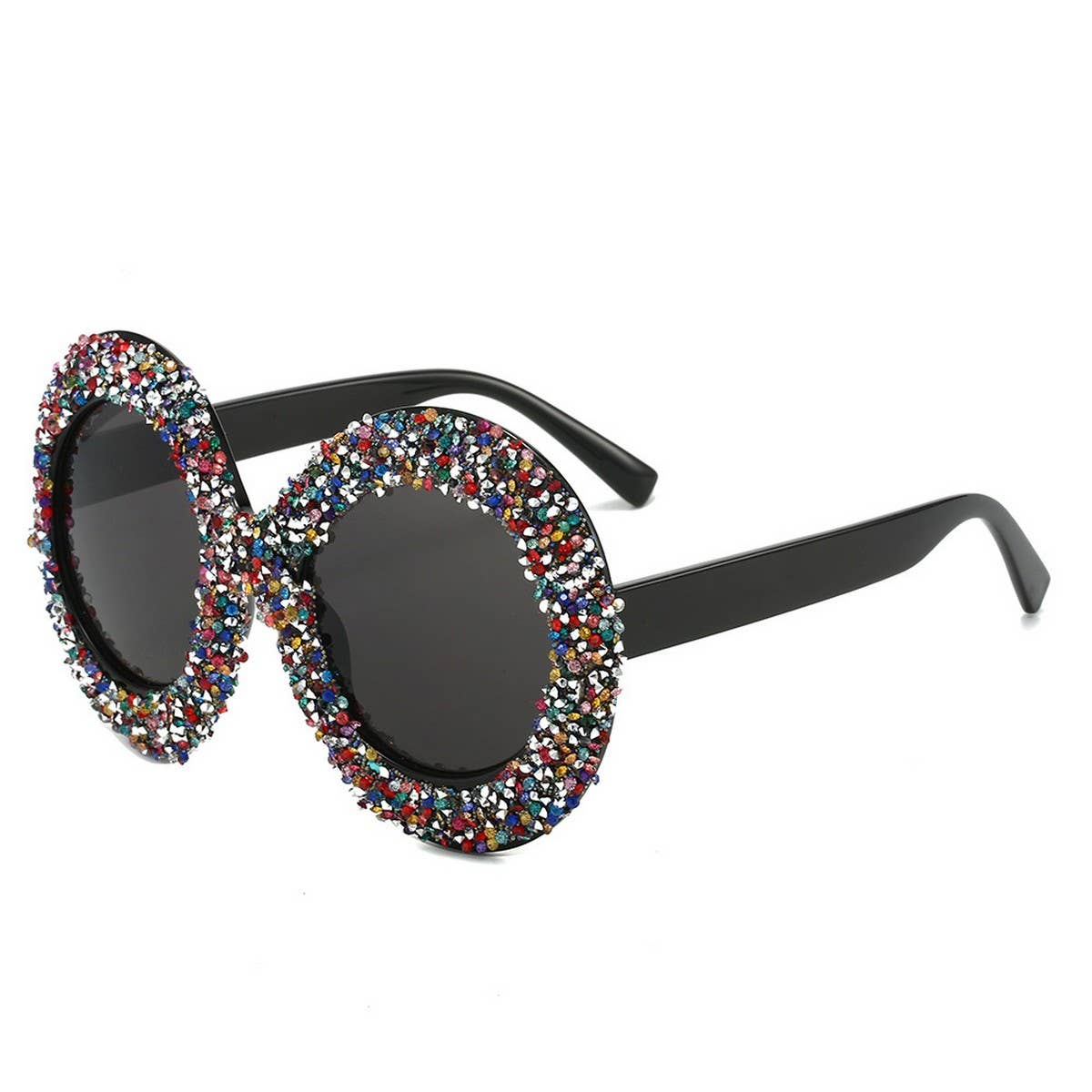 LARGE FRAME OVAL RHINESTONE SUNGLASSES_CWASG0840