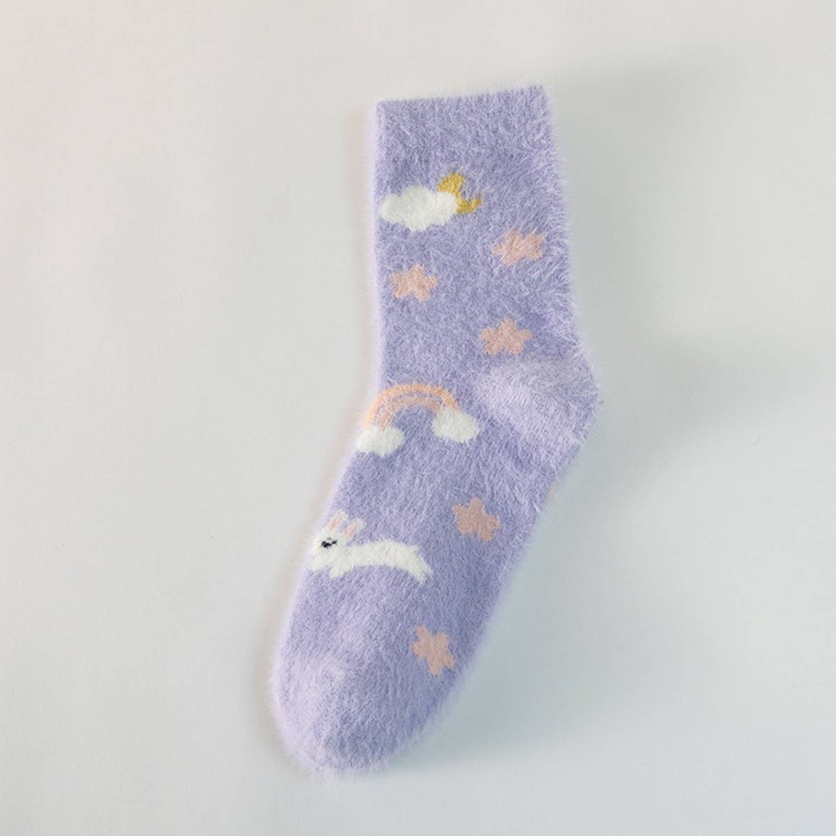 MID TUBE WINTER WARM CUTE PLUSH SNOW SOCKS_CWMS0791