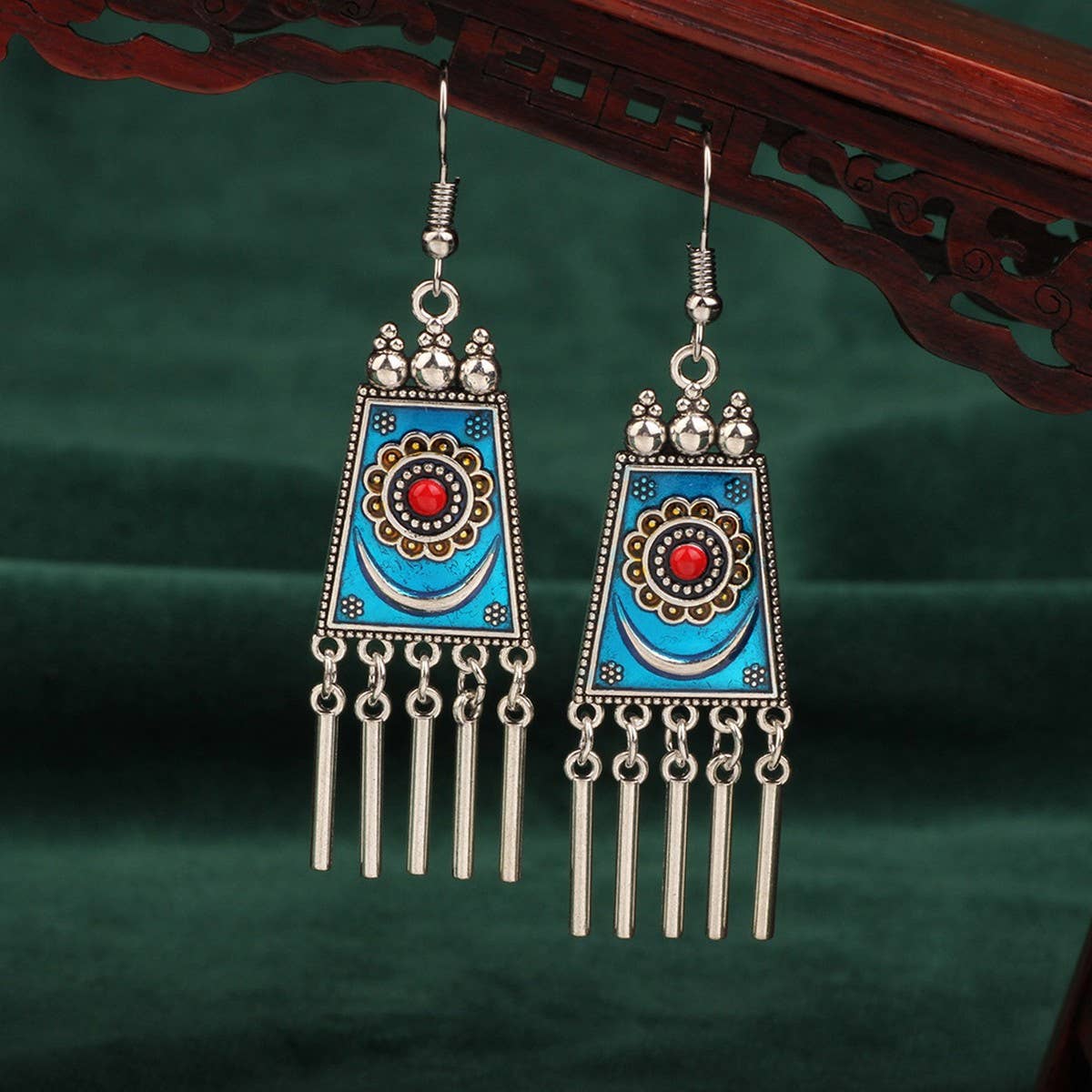 NEW RETRO ETHNIC STYLE LONG TASSEL EARRINGS_CWAJE3994