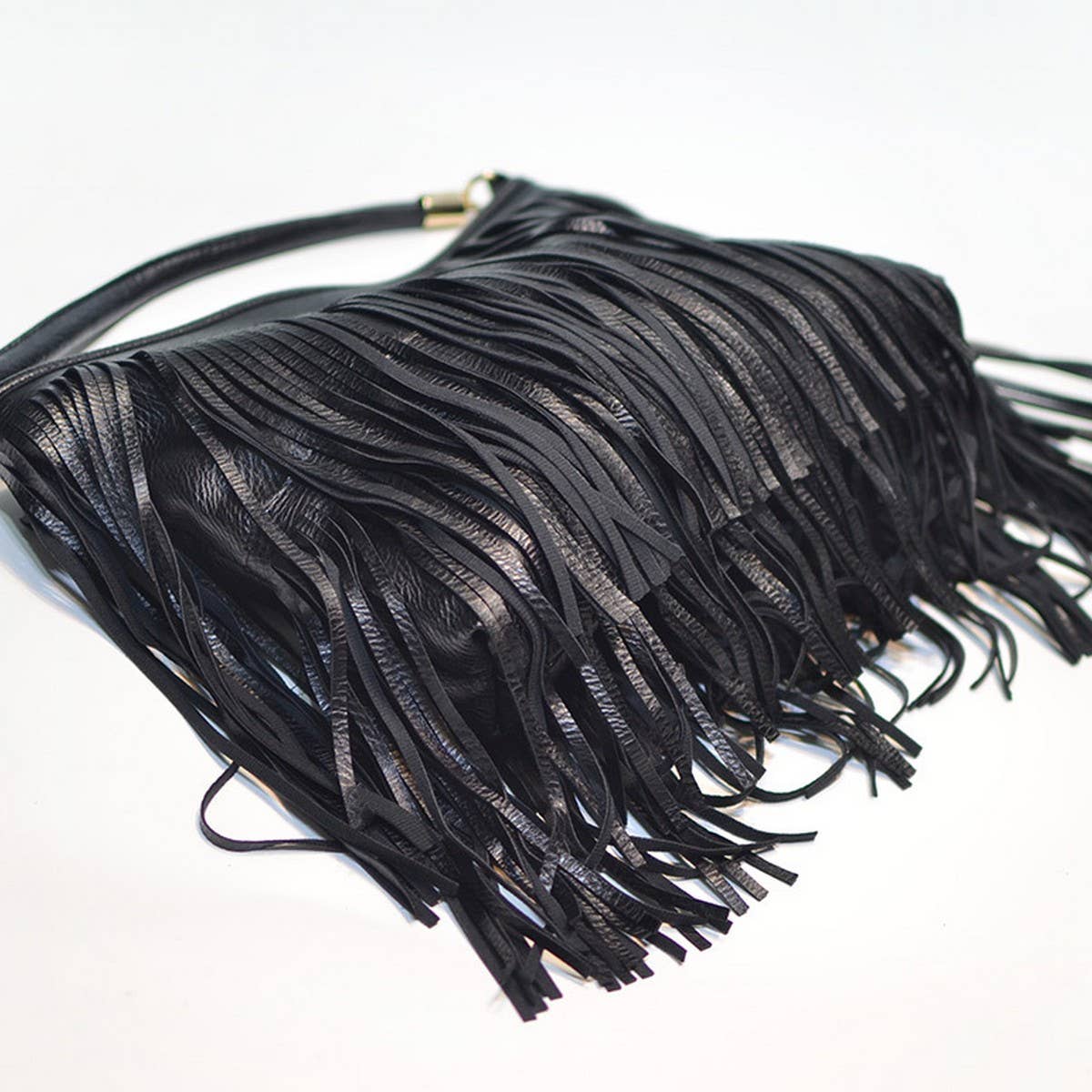 Cwab4540_Soft Leather Double-Sided Tassel Handbag
