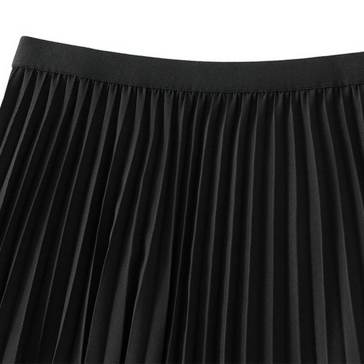 ACCORDION SKIRT LONG HIGH WAISTA LINE PLEATEDSKIRT_CWBMS0293