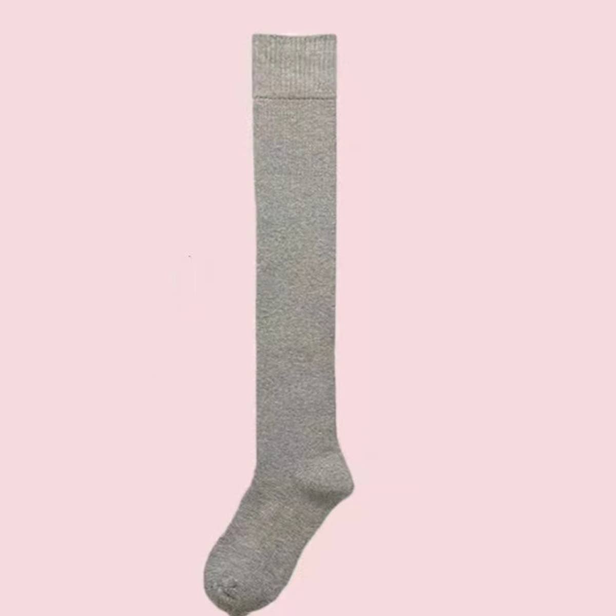 Women Padded Warm High Socks Cotton Socks_Cwms0332