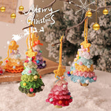 Plush Christmas Ornament Knitted Tree Hanging_Cuab00751