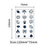 HERBAL JUICE FINGER TATTOOS CUTE MINIMAL STYLE_CWMM8266