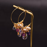 LUXURY VINTAGE NATURAL FRESHWATER PEARL EARRINGS_CWAJE3786