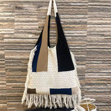 Women Retro Knit Stitching Portable Shoulder Bag_Cwab0834