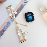 APPLE WATCH9 1 FOUR LEAF CLOVER CATS EYE BEADSTRAP_CWWW0063