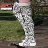 Women'S Christmas Snowflake Knee-High Socks_Cwms0853