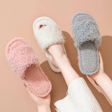 FASHIONABLE HOME CARTOON CURLY COTTON SLIPPERS_CWSHS0840