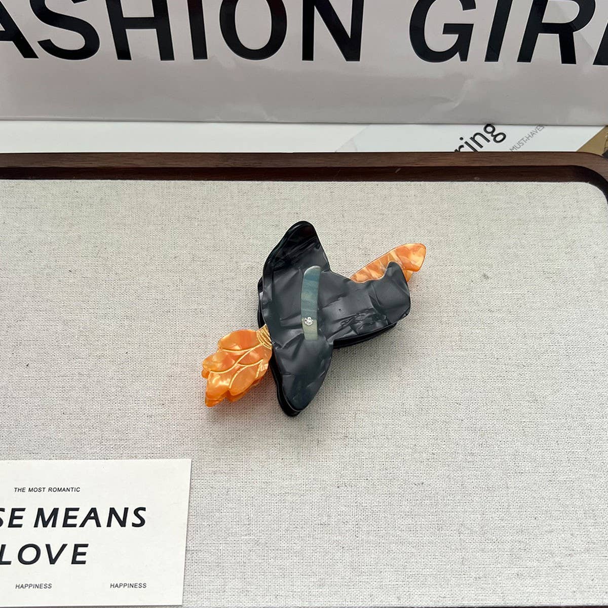 PUMPKIN WITCH HAT HAIR CLAW MEDIUM ACETATE CLIP_CWAHA5712