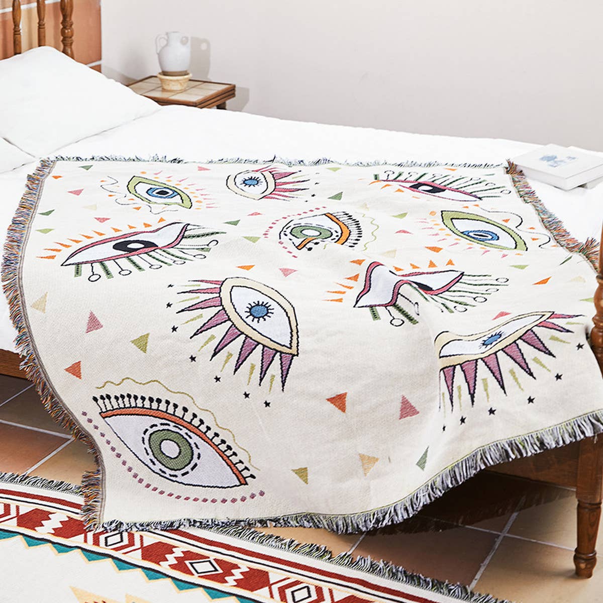 JACQUARD SOFA BLANKET CAMPING BLANKET_CWMM0410