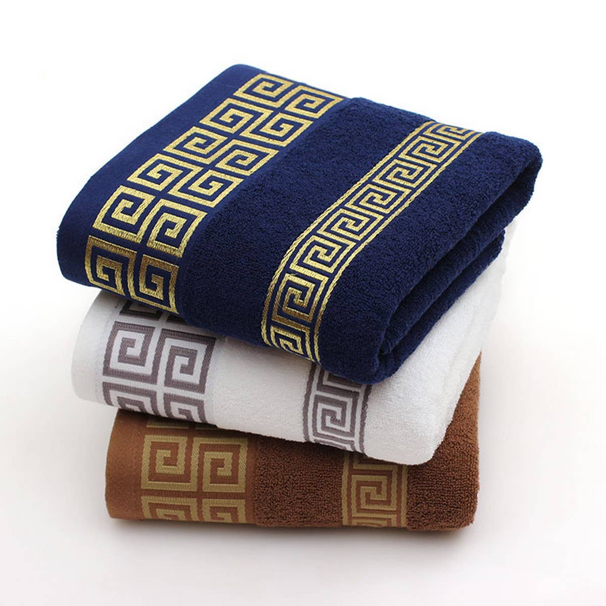 MAZE PATTERN THICK COTTON TOWEL BATH TOWEL_CWASC1637