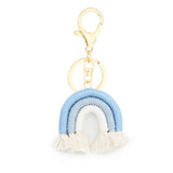 MACRAME RAINBOW KEYCHAIN BOHO CAR HANGING DECOR_CWAB5031