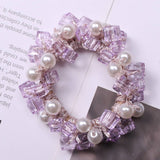 ELEGANT PEARL CRYSTAL HAIR TIE NEW SIMPLE STYLE_CWAHA6780