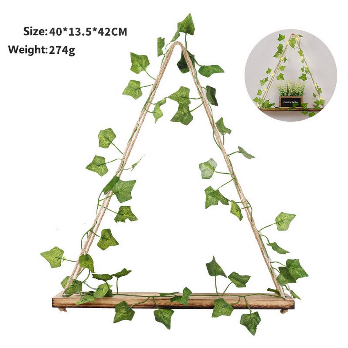 INS AESTHETIC IVY LED WALL MOUNTED PLANT RACK_CWAJE05363