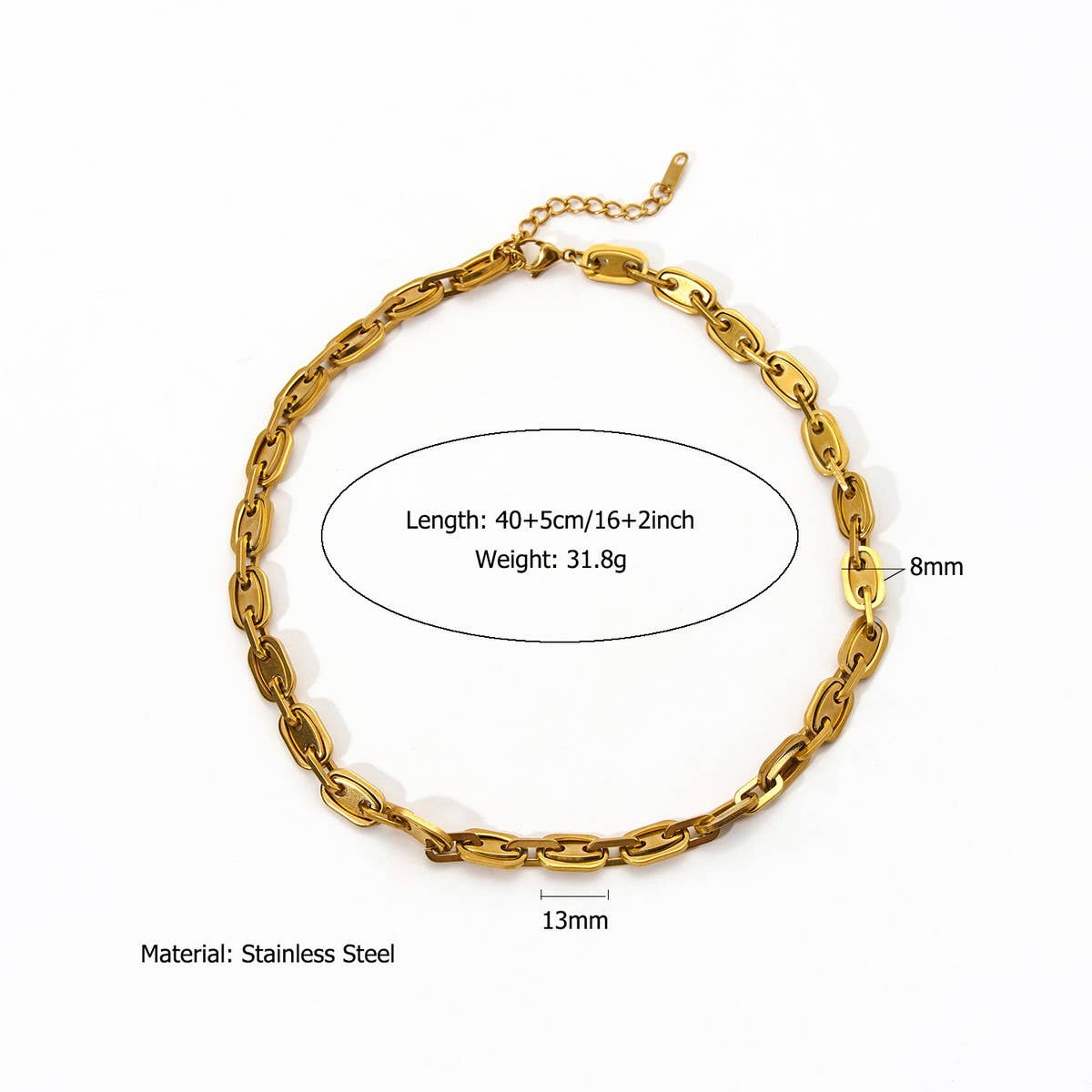 SUNFLOWER STONE PENDANT NECKLACE STAINLESS STEEL_CWMM8870