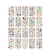 KIDS CARTOON ANIMAL TATTOO STICKERS SET WATERPROOF_CWMM8352