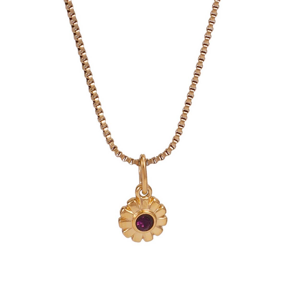 MINIMALIST STAINLESS STEEL MONTHLY STONE NECKLACE_CWMM8843