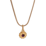 MINIMALIST STAINLESS STEEL MONTHLY STONE NECKLACE_CWMM8843