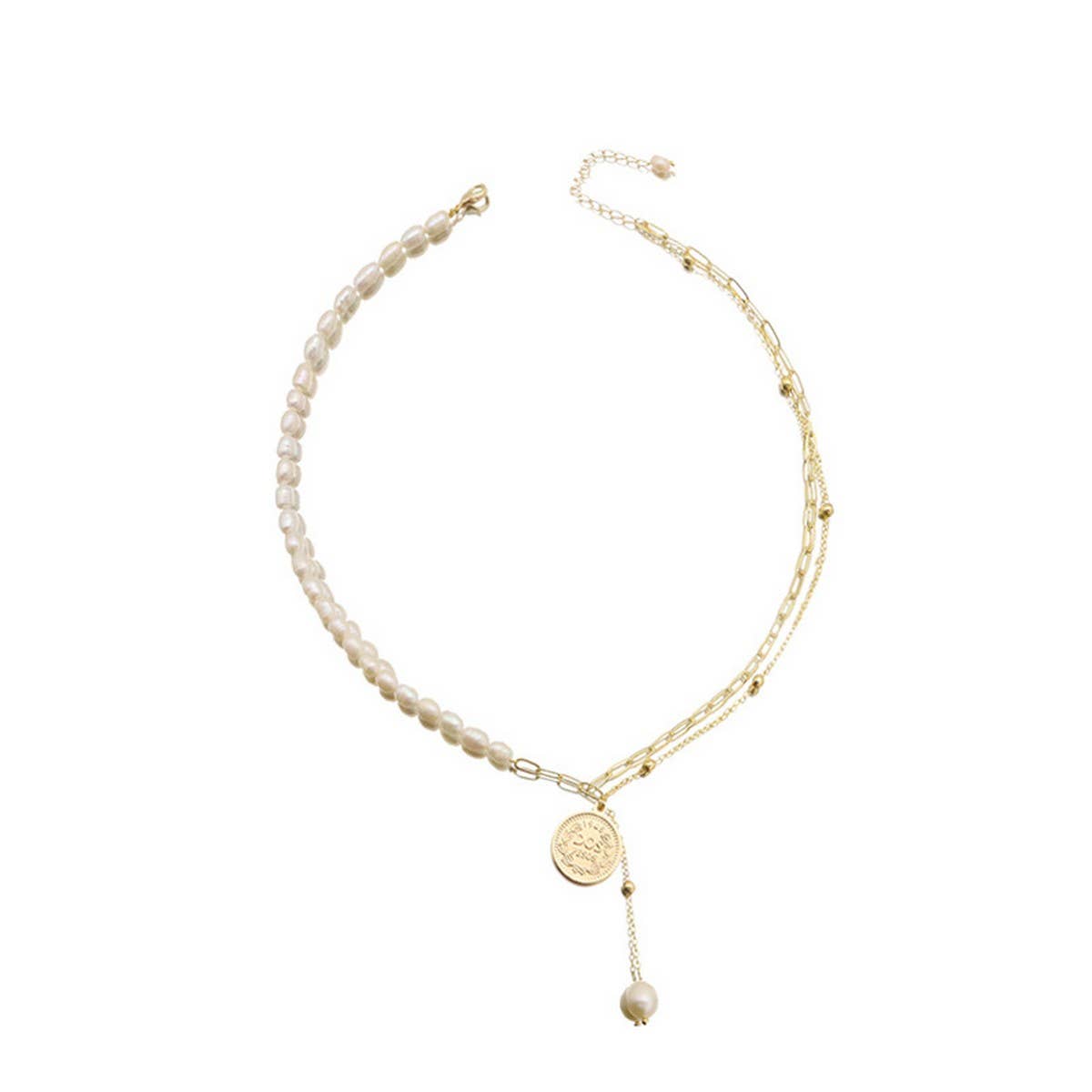LUXURY NATURAL FRESHWATER PEARL NECKLACE_CWAJE3850