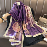 SATIN SCARF FOR SUN PROTECTION BEACH WRAP_CWASC0531