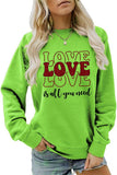 Valentine Day Love Print Pullover_Cwtstl0996